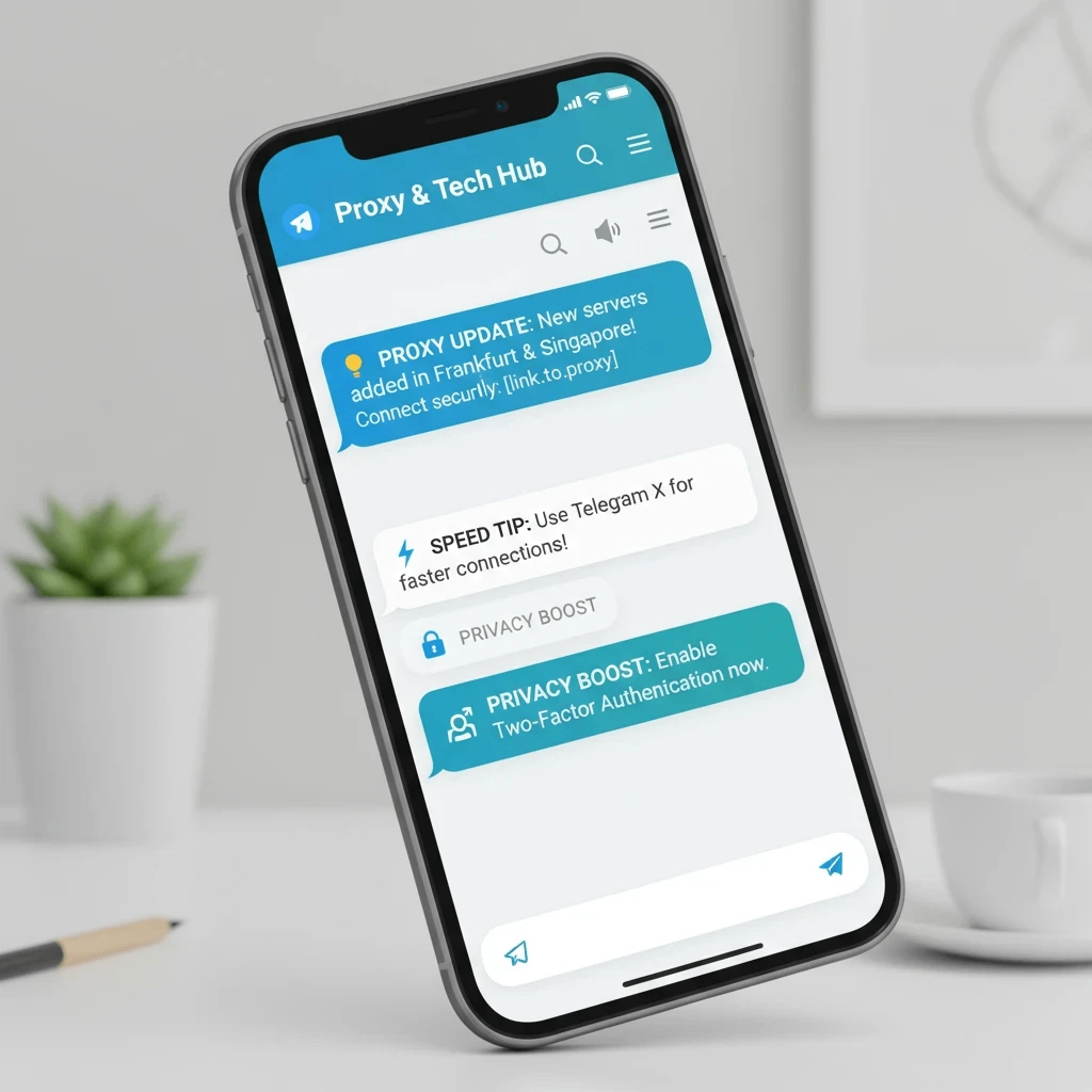 Скриншот Telegram-канала Proxy Guide на смартфоне